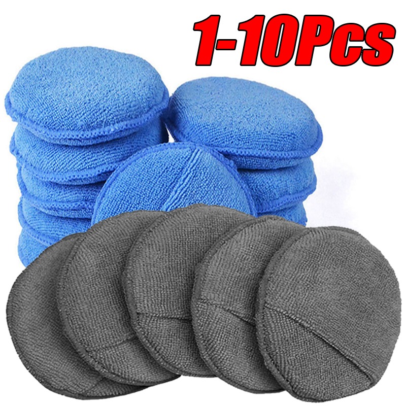 Wax Applicator Pad - 10 Buah Bantalan Aplikator Detailing Mobil