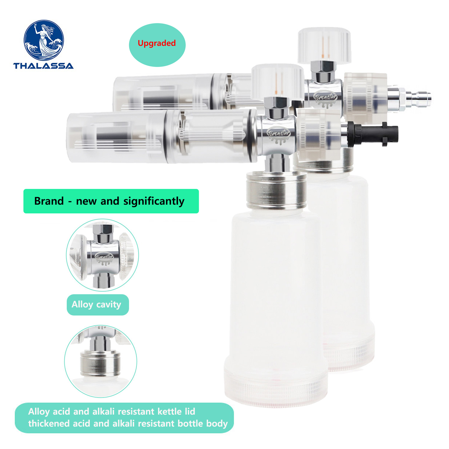 Pressure Washer Foam Gun - Pistol Semprot Busa Dapat Disesuaikan 100Ml
