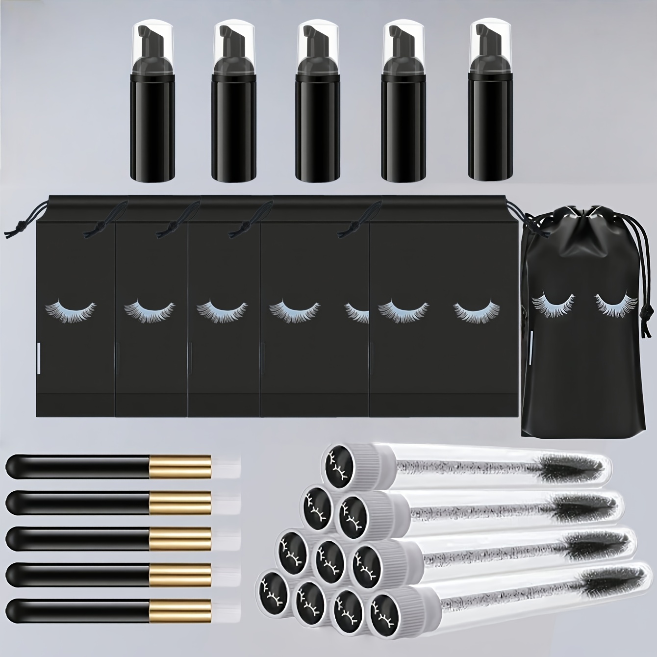 Detailing Brush Set - 20Pcs Perlengkapan Perawatan Bulu Mata -