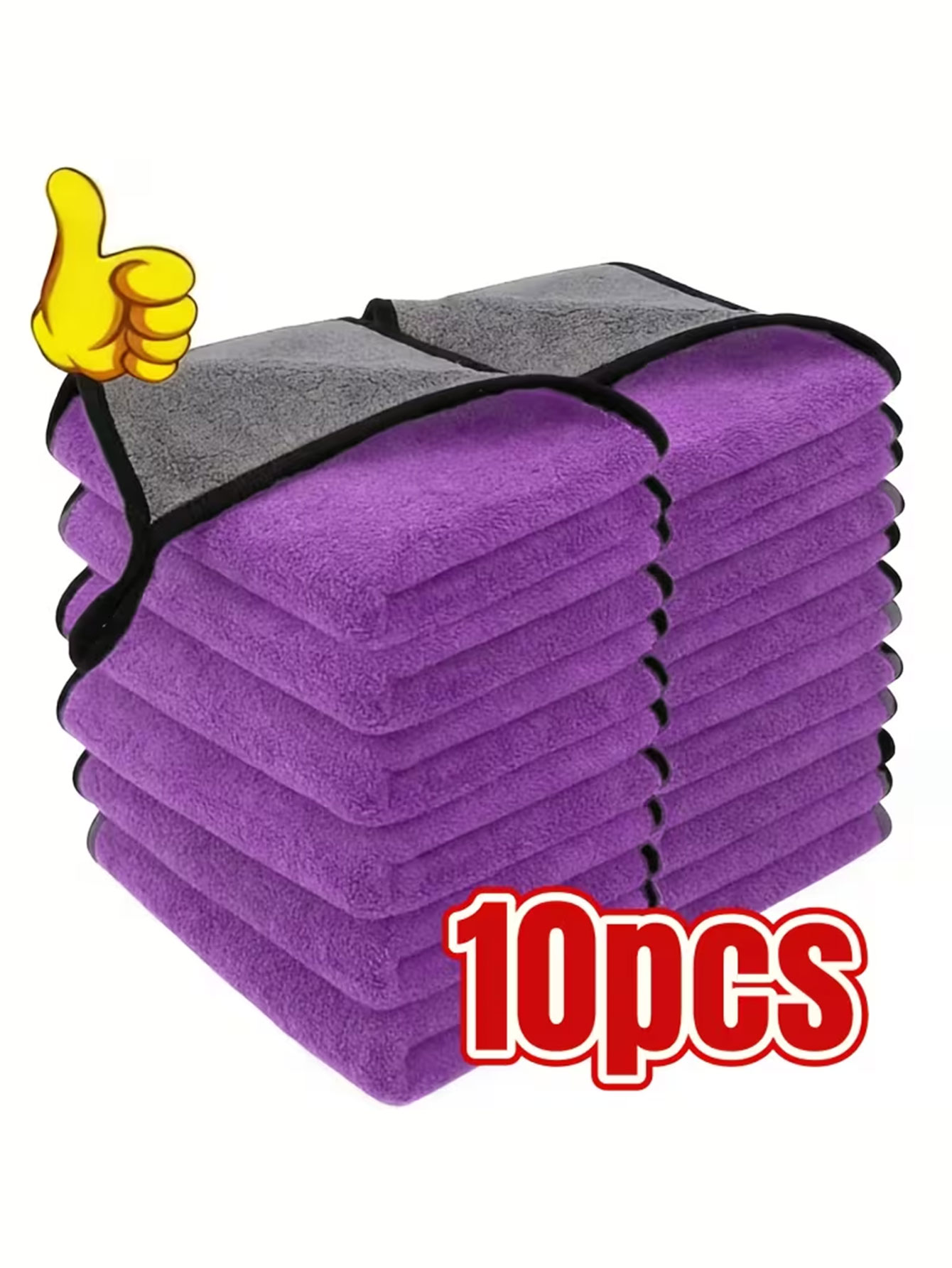 Microfiber Towel Detailing - 10-Pack Kain Lap Pembersih Mikrofiber Beludru