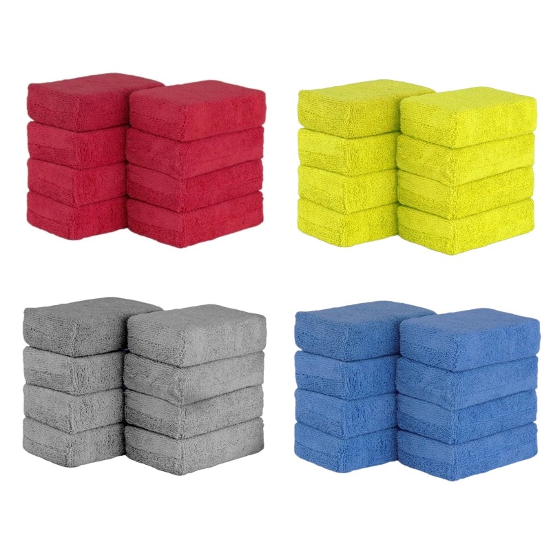 Wax Applicator Pad - 8PCS Bantalan Aplikator Lilin Mobil Mikrofiber