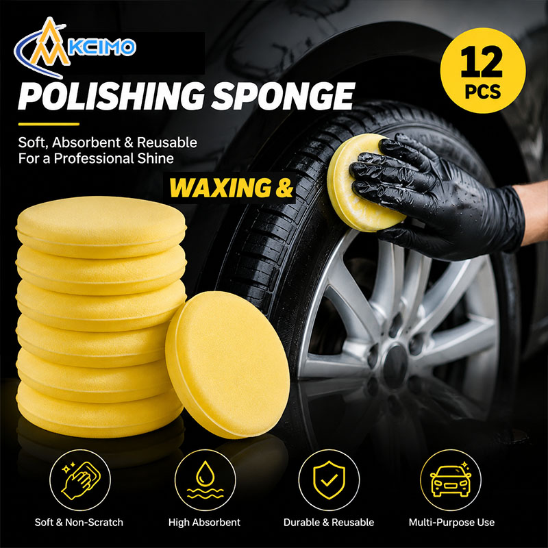 Wax Applicator Pad - 12 Buah Spons Waxing Mobil Bantalan