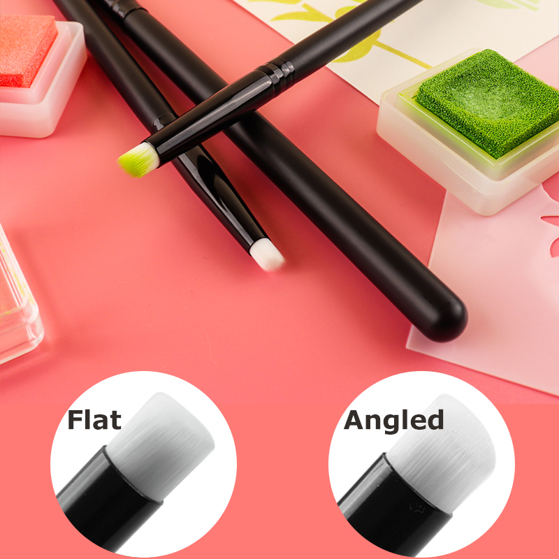 Detailing Brush Set - 3 buah/Set kuas pencampuran detail miring/datar