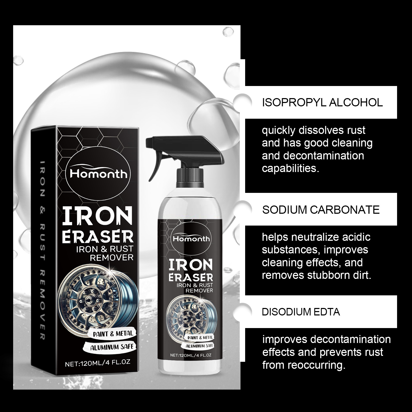 Semprotan Penghilang Karat Rod - Wheel Cleaner Alloy ulasan dan harga