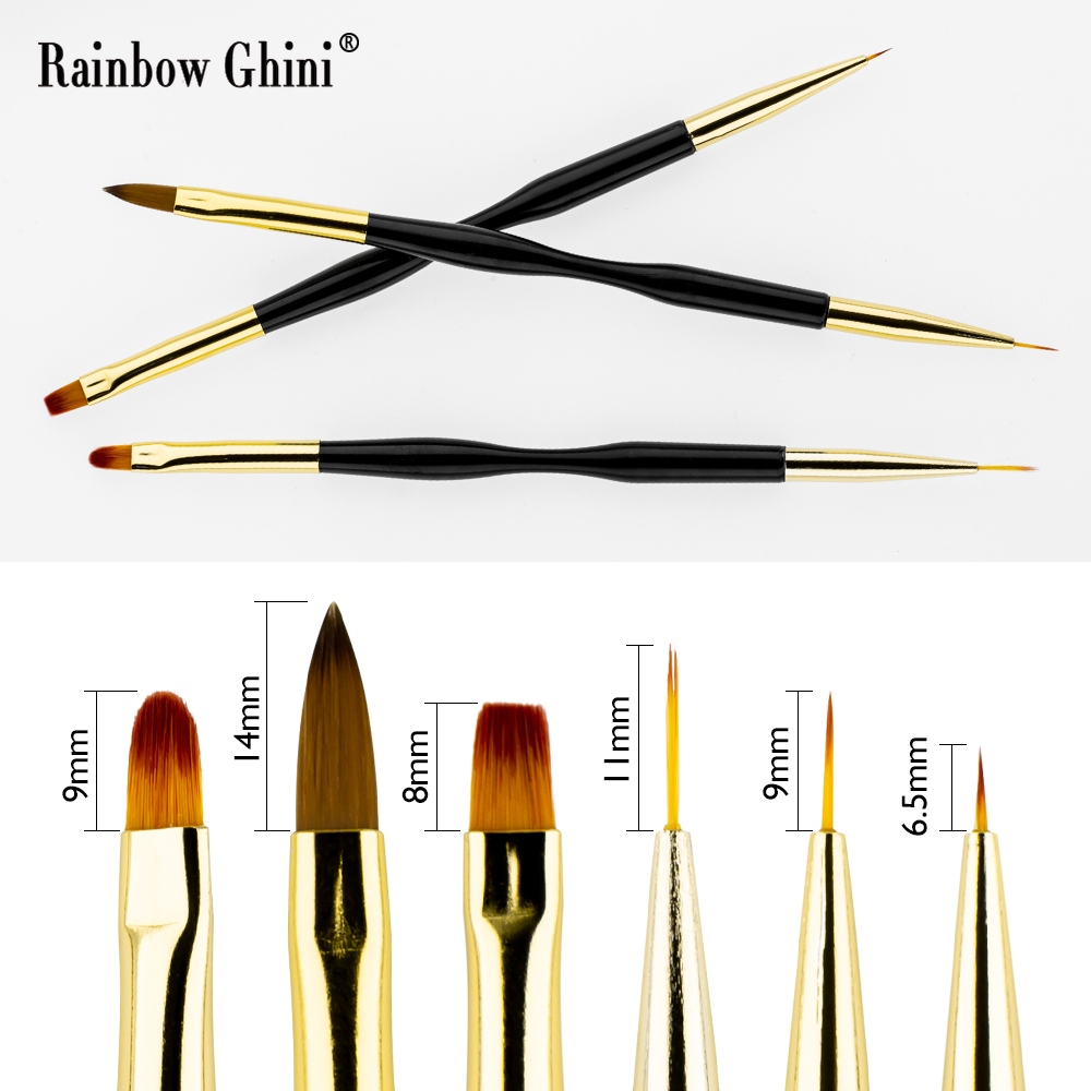 Rainbow Ghini 3 Buah/Set Kuas  - Detailing Brush Set ulasan dan harga