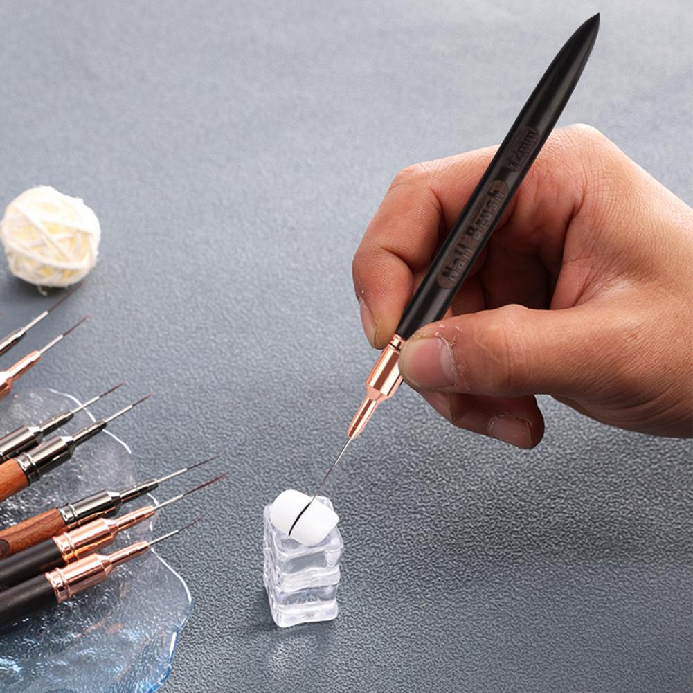 Kuas Detail Halus untuk Kuku 6 - Detailing Brush Set ulasan dan harga