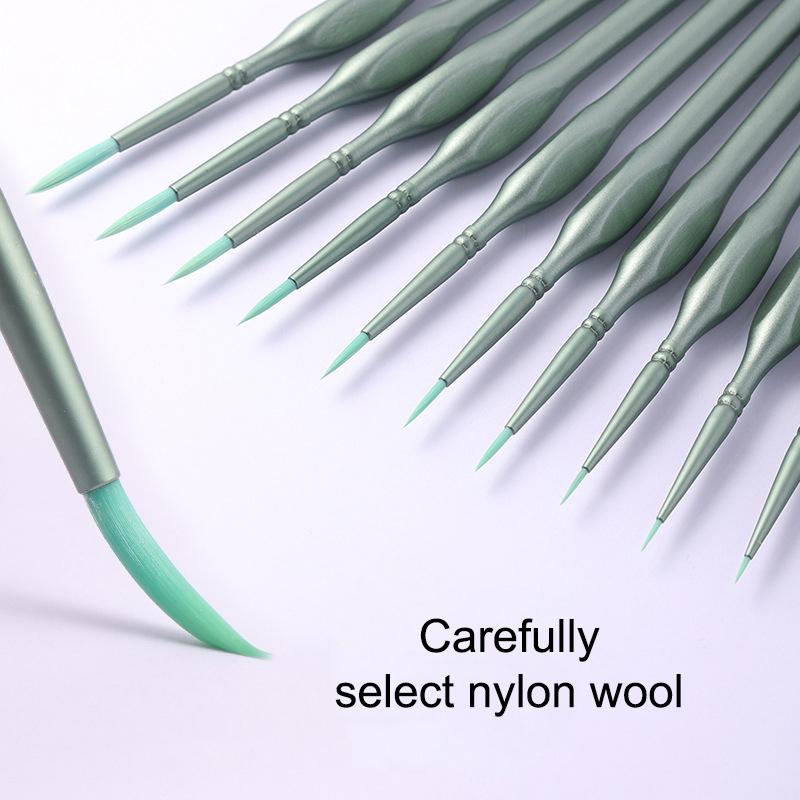 11 Buah Set Kuas Cat Detail Mi - Detailing Brush Set ulasan dan harga