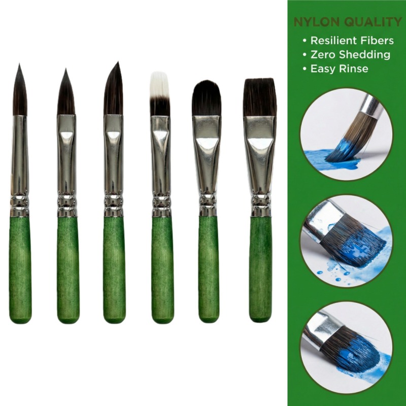 Set Kuas Lukis Mini 6 Buah unt - Detailing Brush Set ulasan dan harga