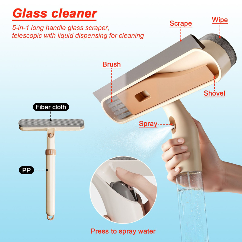 Pembersih Kaca Jendela 4-in-1  - Glass Cleaner Streak ulasan dan harga