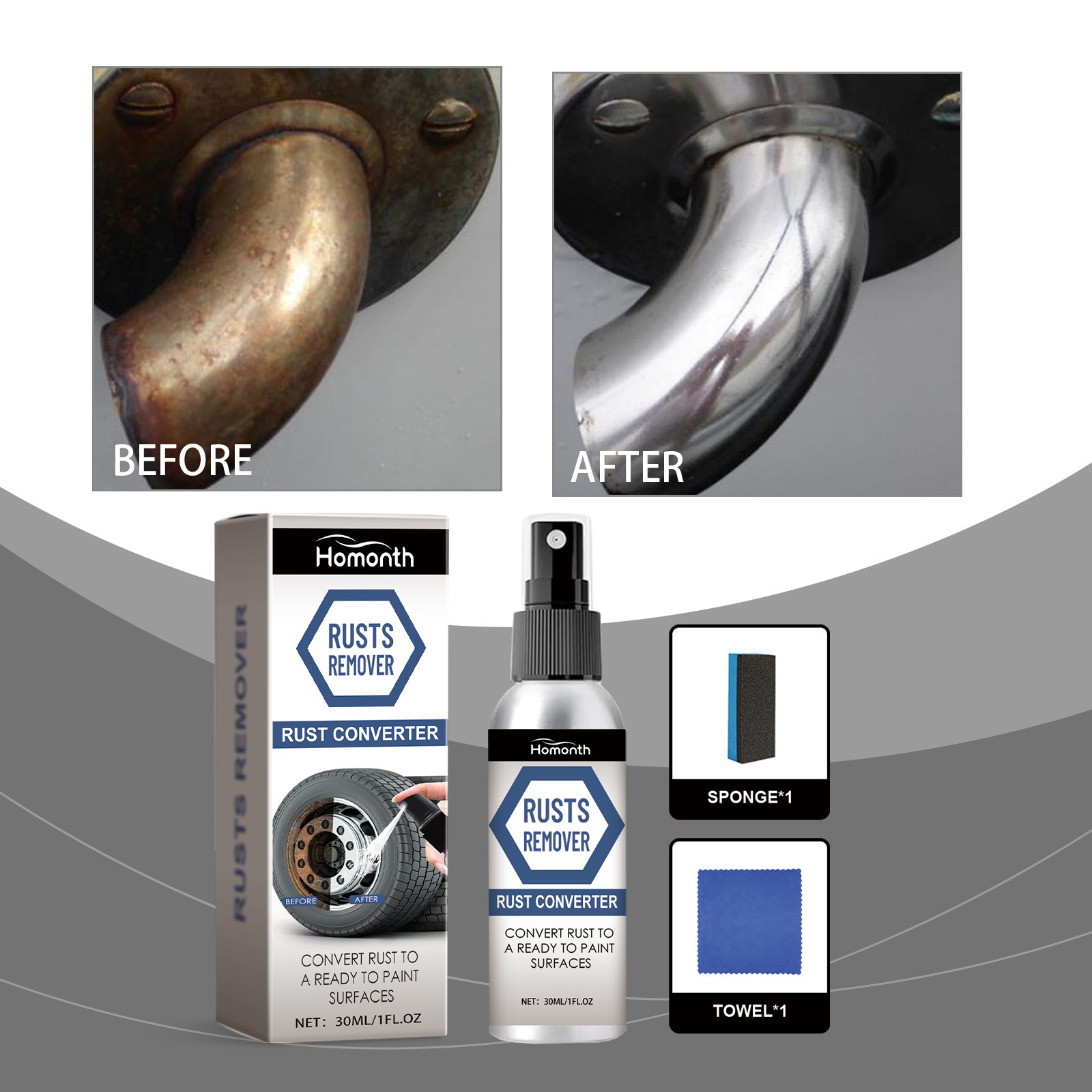 Semprotan Penghilang Karat Bub - Wheel Cleaner Alloy ulasan dan harga