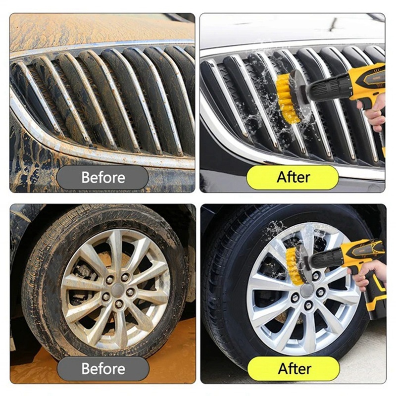 15 Buah Set Sikat Lantai Elekt - Car Cleaning Brush ulasan dan harga